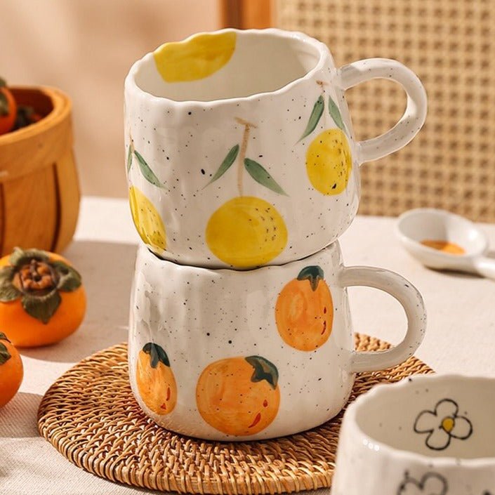 Ceramic Coffee Mug with Playful Fruit Design | Stornfield