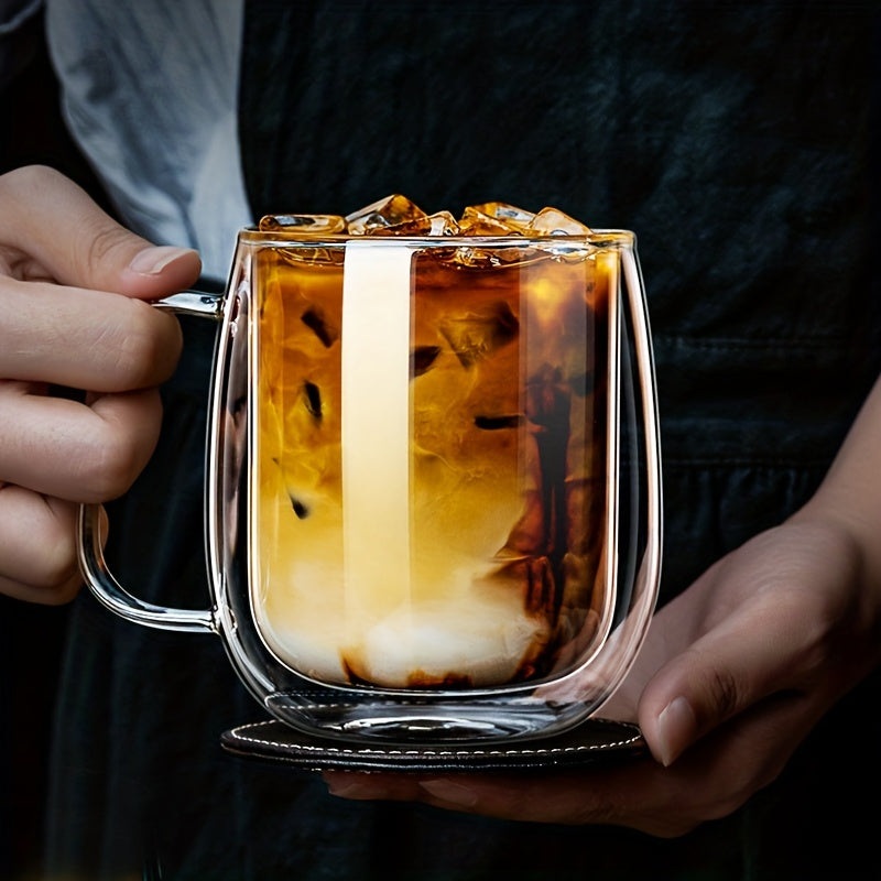 ThermoSip Double-Walled Glass Mug – Borosilicate Glass, Heat Resistant & Elegant | Stornfield