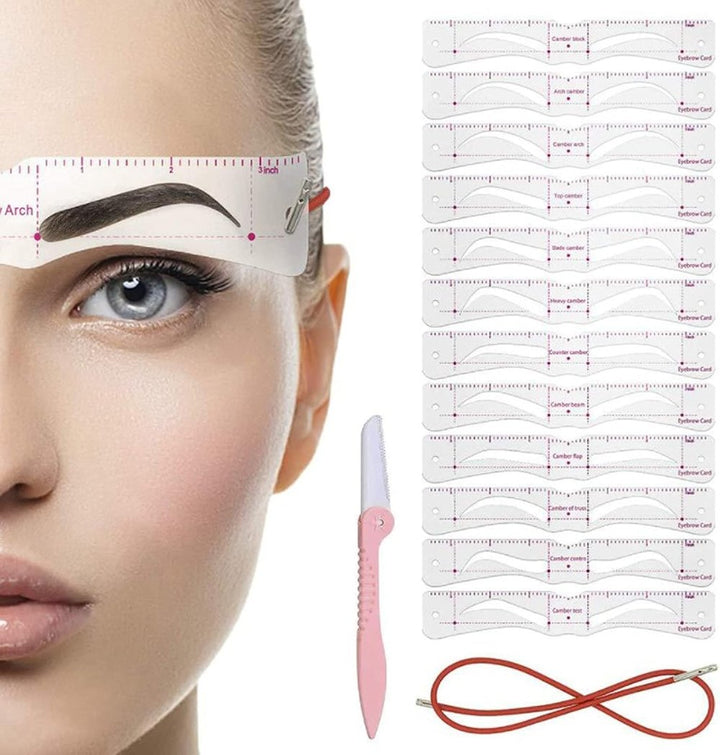Stornfield | Eyebrow Stencil Set — Reusable Brow Templates with Elastic Strap