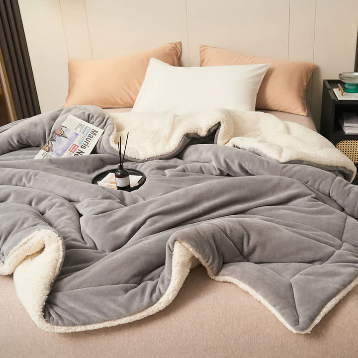 Stornfield | Couverture en velours épais double face en cube