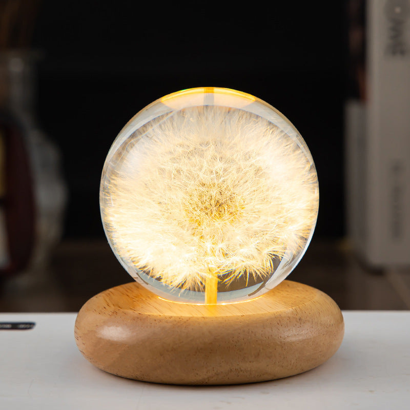 Crystal ball LED night light | Stornfield