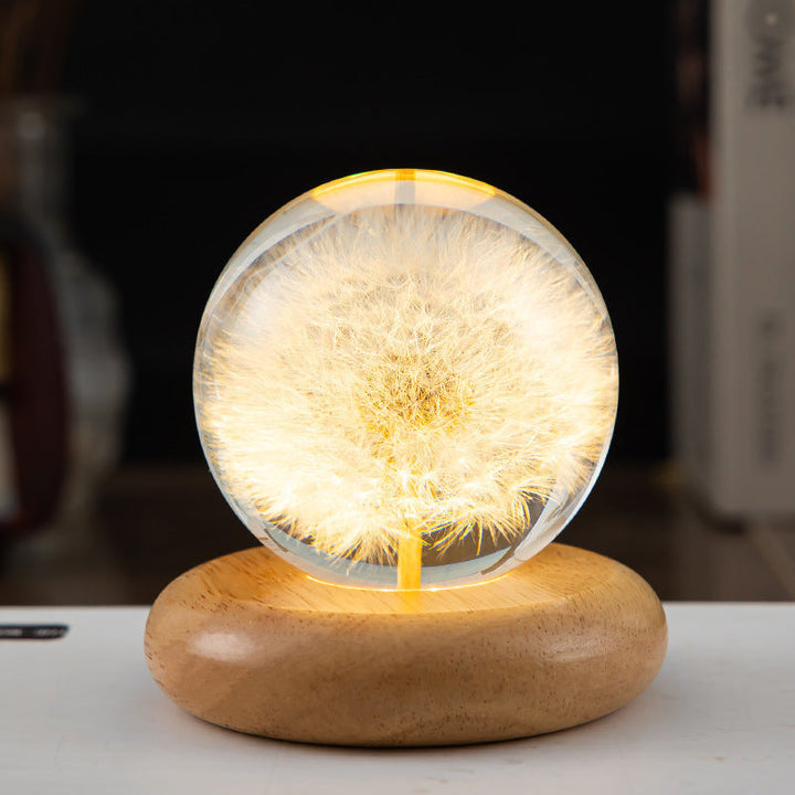 Crystal ball LED night light | Stornfield