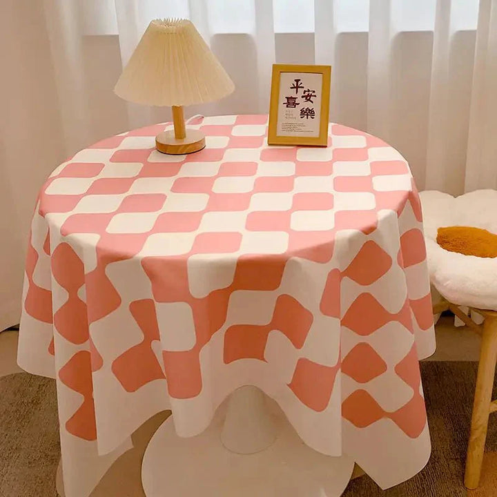 Stornfield | Round Gingham Cotton Tablecloth