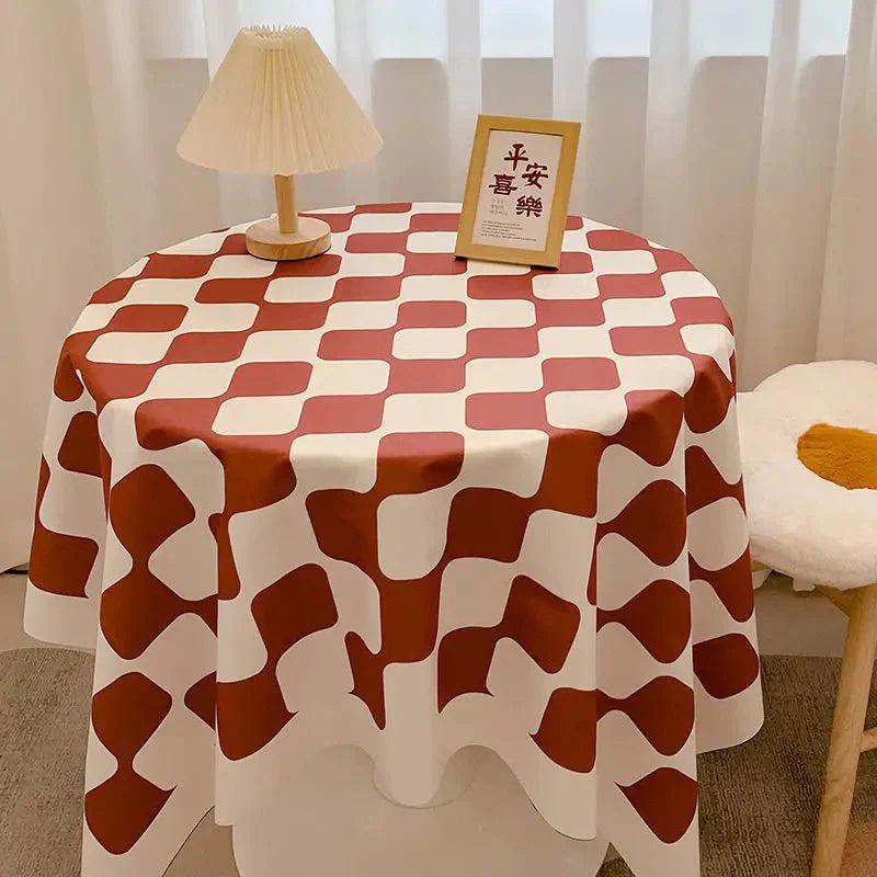 Stornfield | Round Gingham Cotton Tablecloth