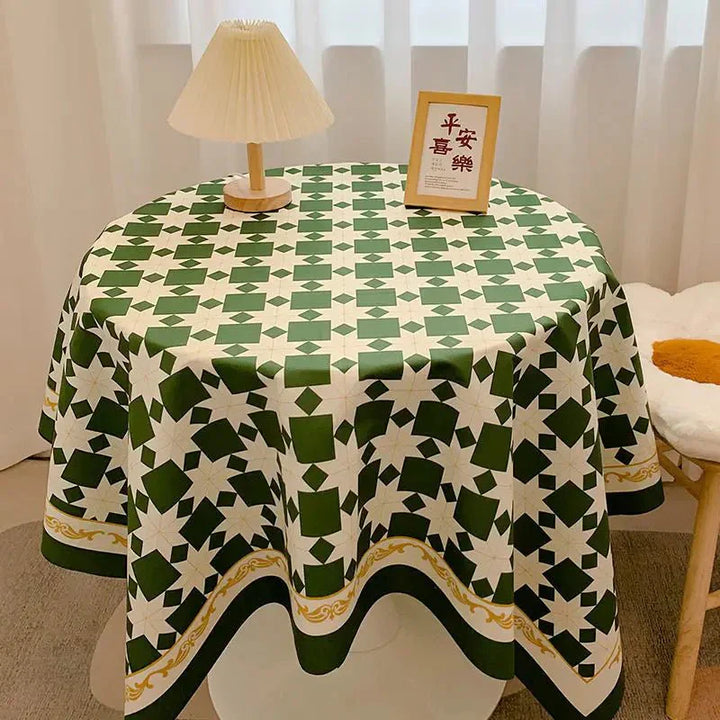 Stornfield | Round Gingham Cotton Tablecloth
