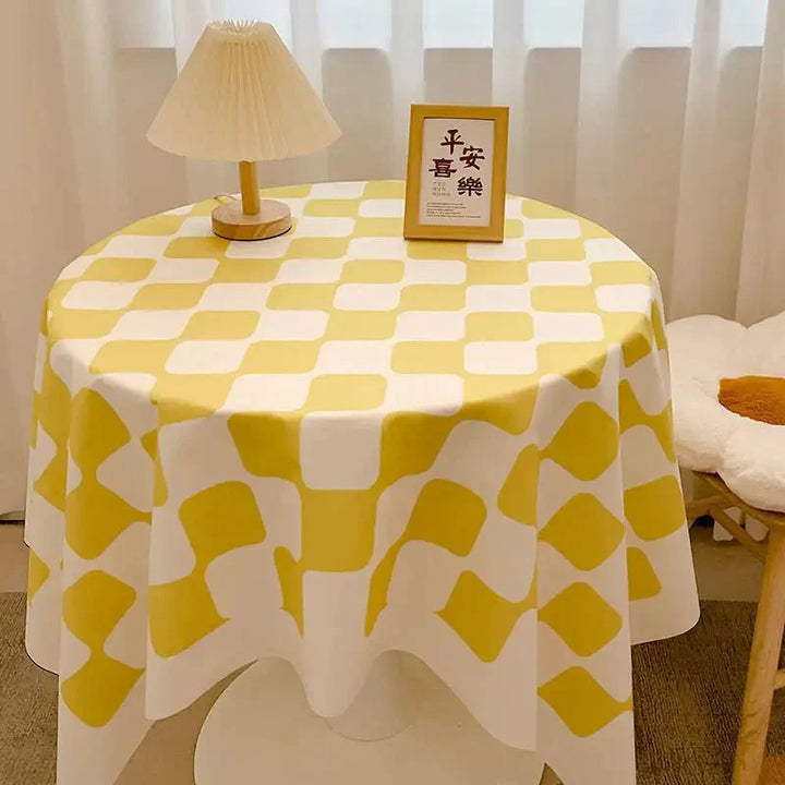 Stornfield | Round Gingham Cotton Tablecloth