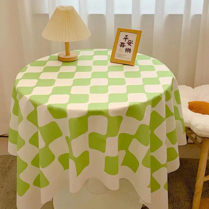 Stornfield | Round Gingham Cotton Tablecloth