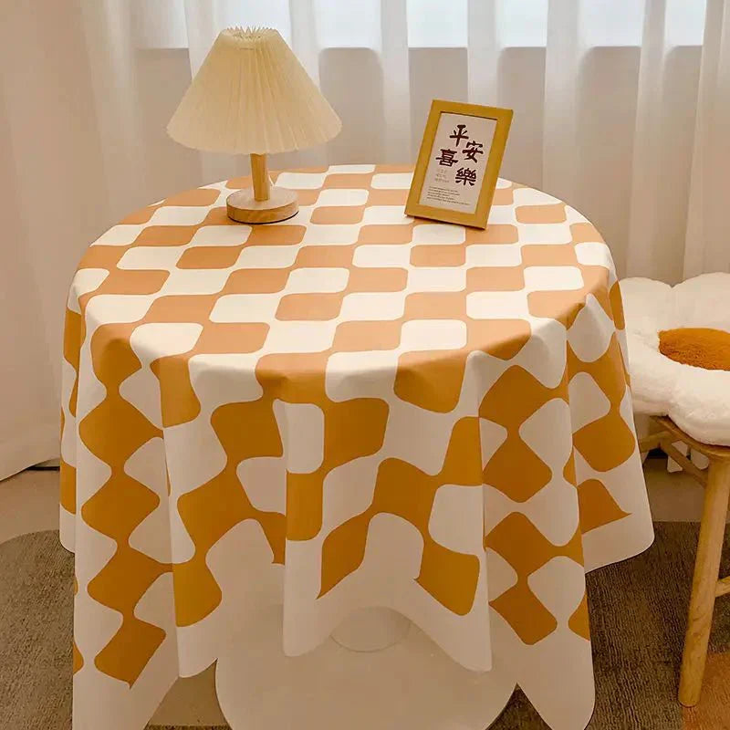 Stornfield | Round Gingham Cotton Tablecloth