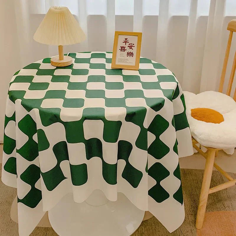 Stornfield | Round Gingham Cotton Tablecloth