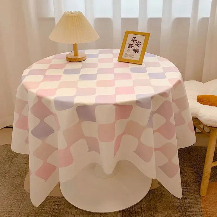 Stornfield | Round Gingham Cotton Tablecloth