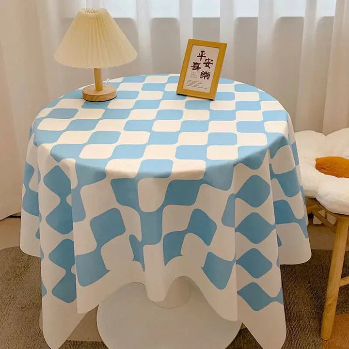 Stornfield | Round Gingham Cotton Tablecloth