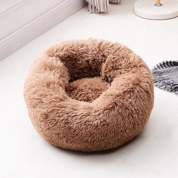 Stornfield | PawNest Soothing Donut Cat Bed | Round Plush Kennel | Stress-Reducing and Comfortable | Perfect for Cats and Small Dogs