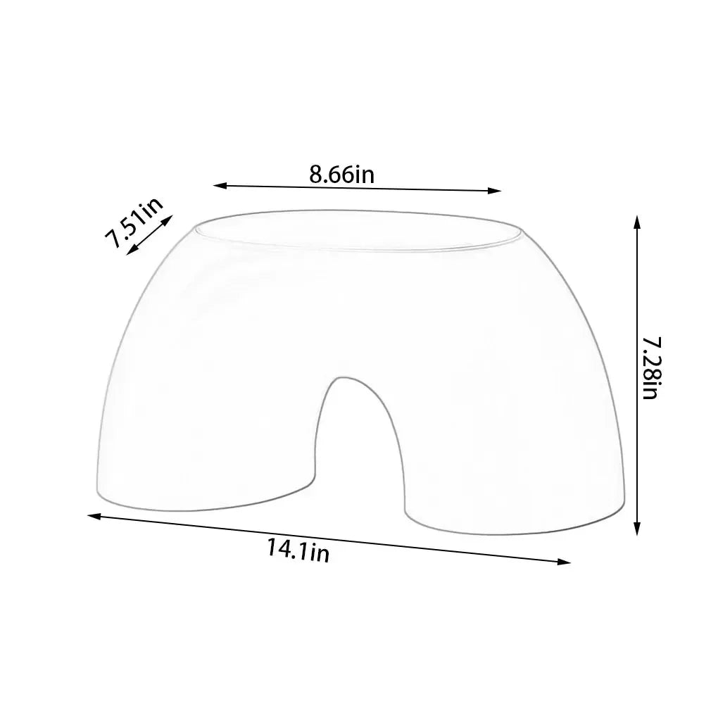 Stornfield | Tabouret en plastique en forme d'arc-en-ciel pour enfants