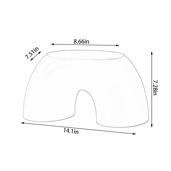 Stornfield | Tabouret en plastique en forme d'arc-en-ciel pour enfants