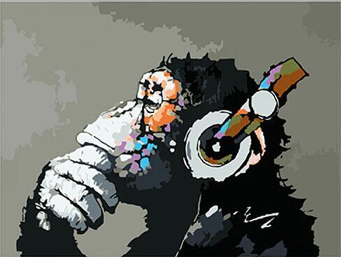Chimp DJ - Van-Go Paint By Number Kit | Stornfield