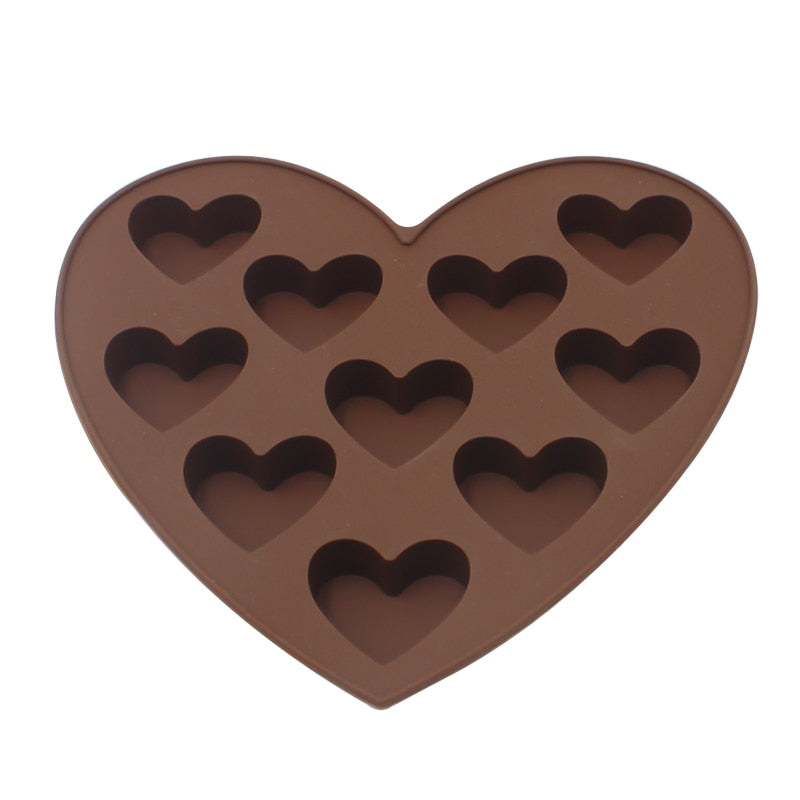 Chocolate Mold Non-stick Heart Flower Chocolate Cake Silicone Mold | Stornfield