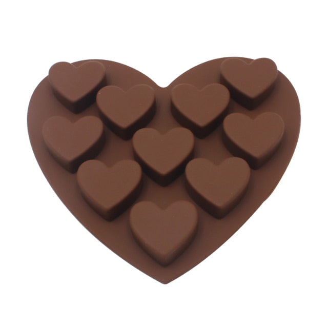 Chocolate Mold Non-stick Heart Flower Chocolate Cake Silicone Mold | Stornfield