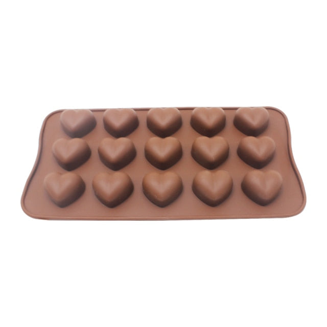 Chocolate Mold Non-stick Heart Flower Chocolate Cake Silicone Mold | Stornfield