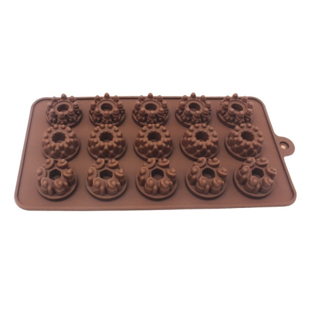Chocolate Mold Non-stick Heart Flower Chocolate Cake Silicone Mold | Stornfield