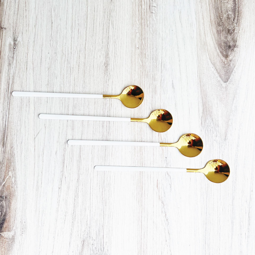Stornfield | Trendy 4-piece Espresso and Dessert Spoon Set