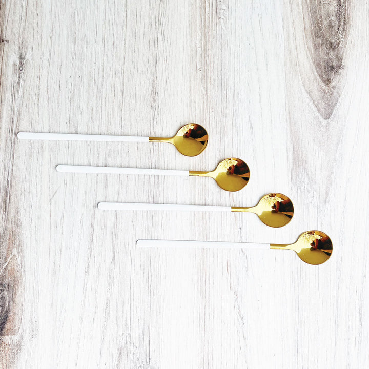 Stornfield | Trendy 4-piece Espresso and Dessert Spoon Set