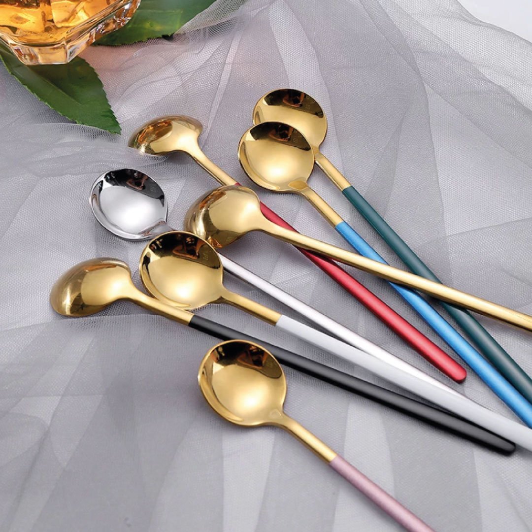 Stornfield | Trendy 4-piece Espresso and Dessert Spoon Set
