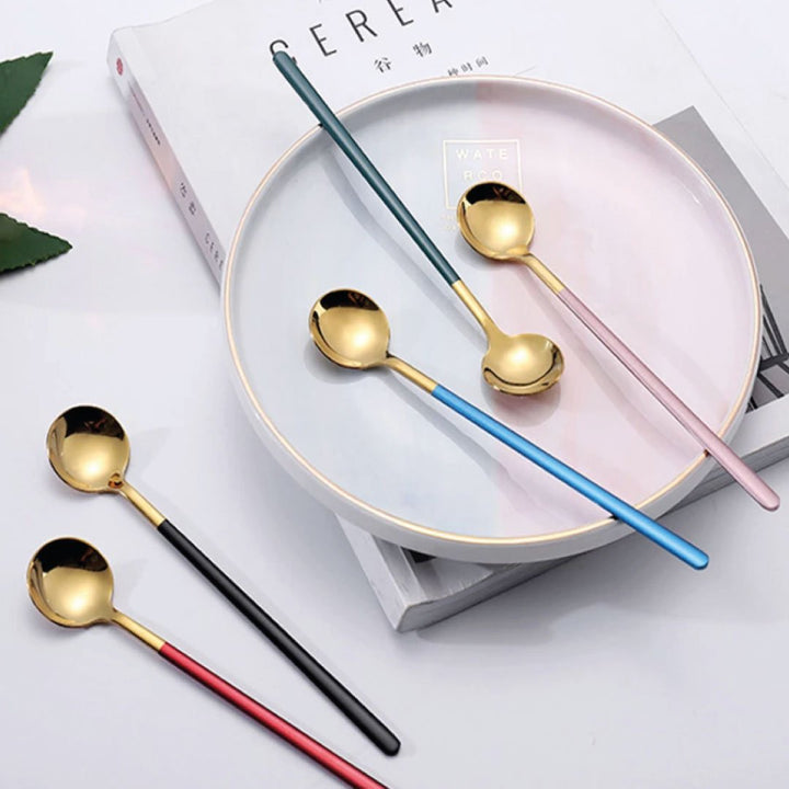 Stornfield | Trendy 4-piece Espresso and Dessert Spoon Set