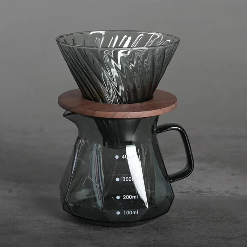 Clear Glass Range Coffee Server For Pour Over Coffee and Tea Pot | Stornfield