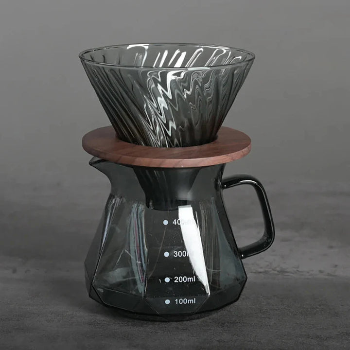 Clear Glass Range Coffee Server For Pour Over Coffee and Tea Pot | Stornfield