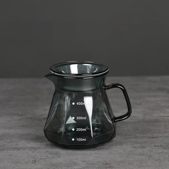 Clear Glass Range Coffee Server For Pour Over Coffee and Tea Pot | Stornfield