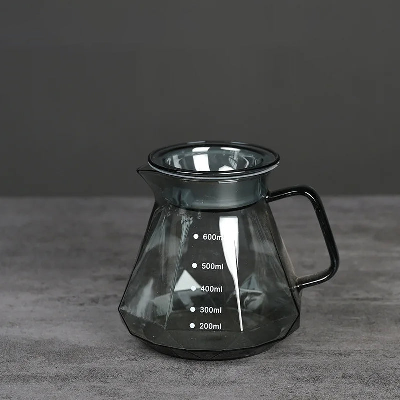 Clear Glass Range Coffee Server For Pour Over Coffee and Tea Pot | Stornfield
