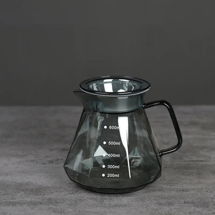 Clear Glass Range Coffee Server For Pour Over Coffee and Tea Pot | Stornfield