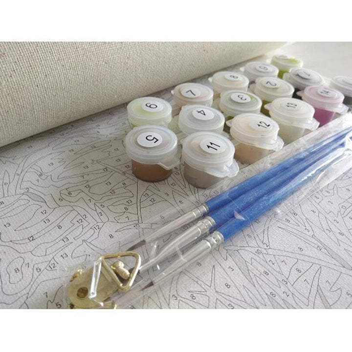 Cliffside Town - Van-Go Paint-By-Numbers Kit | Stornfield