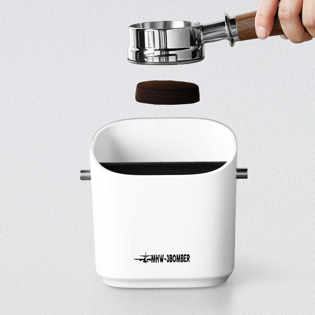 Coffee Grounds Knock Box Square Removable Knock Bar and Non-Slip Base | Stornfield