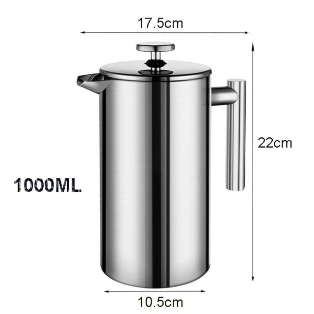 Coffee Maker French Press Stainless Steel Espresso Coffee Machine | Stornfield