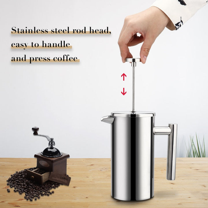 Coffee Maker French Press Stainless Steel Espresso Coffee Machine | Stornfield