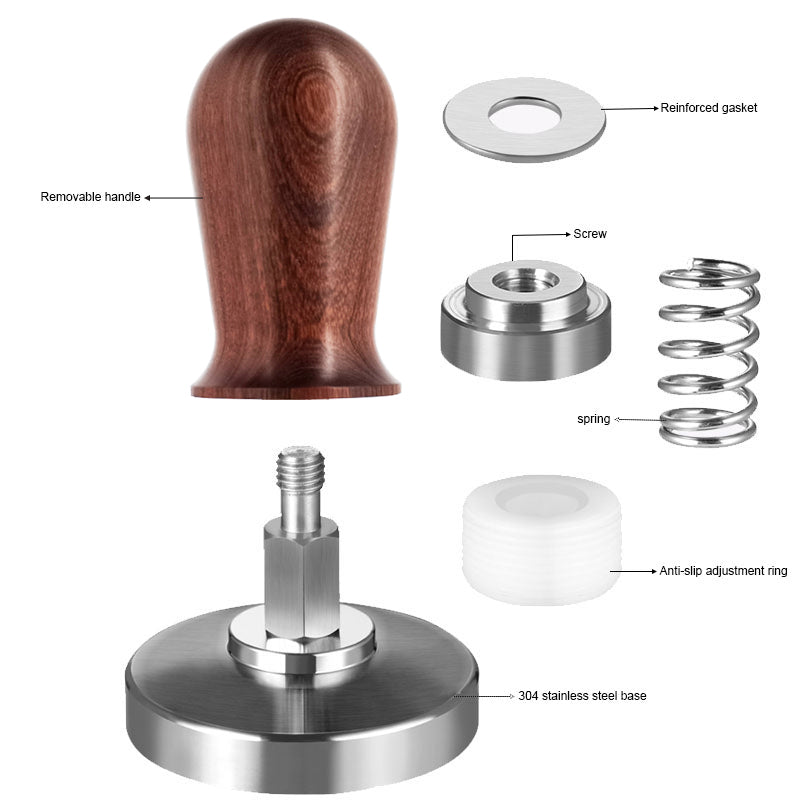 Coffee Tamper Stainless Steel Elasticity Adjustable Pressure Tamper | Stornfield