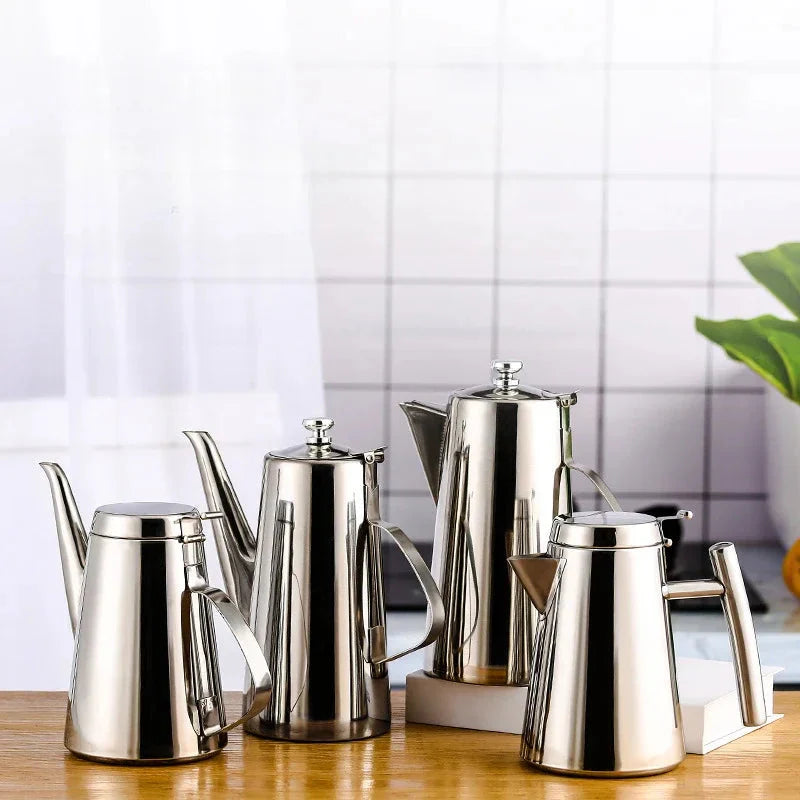 Cold Kettle Tea Set Long Mouth Soup Kettle Stainless Steel Teapot | Stornfield
