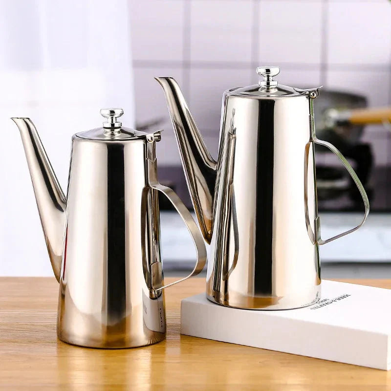 Cold Kettle Tea Set Long Mouth Soup Kettle Stainless Steel Teapot | Stornfield