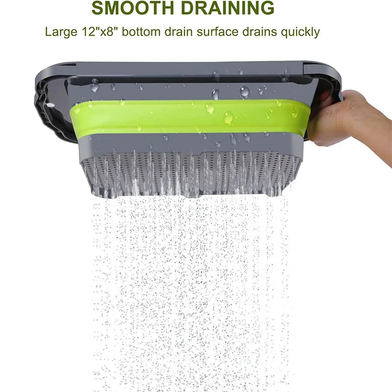 Collapsible Colander with Extendable Handles | Over-the-Sink Strainer | Stornfield