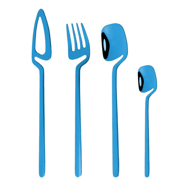 Colorful Flatware Cutlery Set Knife Fork Tea Spoon Dinner Tableware | Stornfield