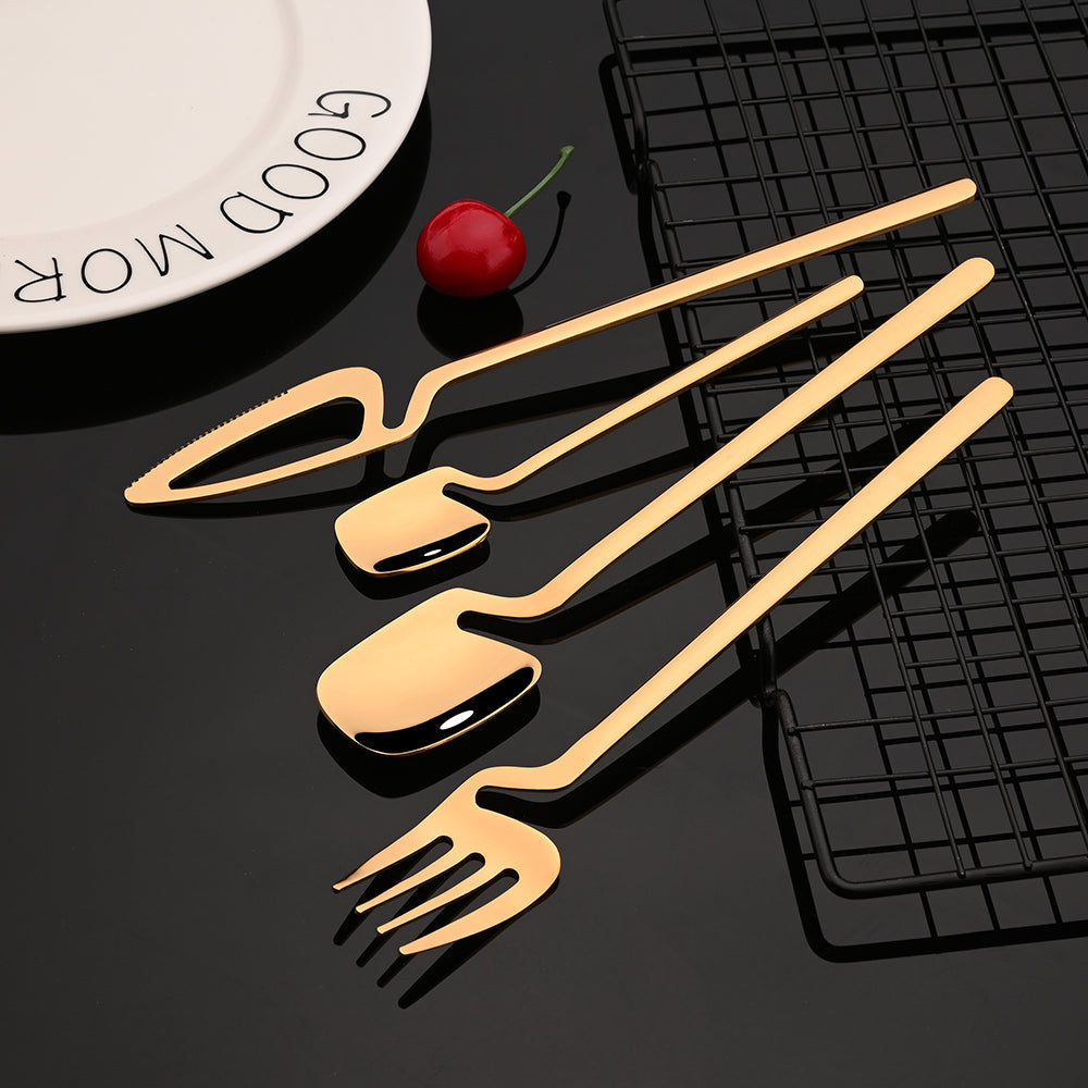 Colorful Flatware Cutlery Set Knife Fork Tea Spoon Dinner Tableware | Stornfield
