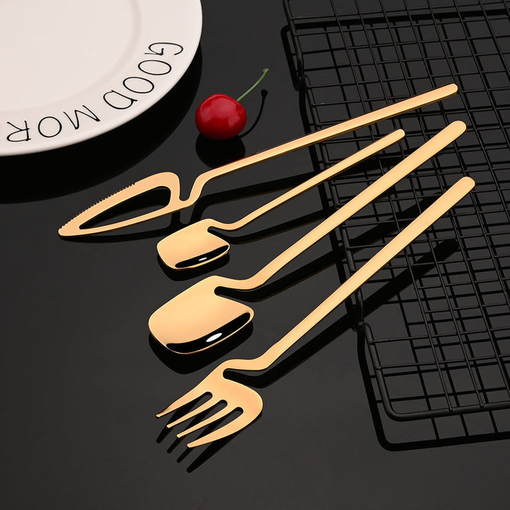 Colorful Flatware Cutlery Set Knife Fork Tea Spoon Dinner Tableware | Stornfield