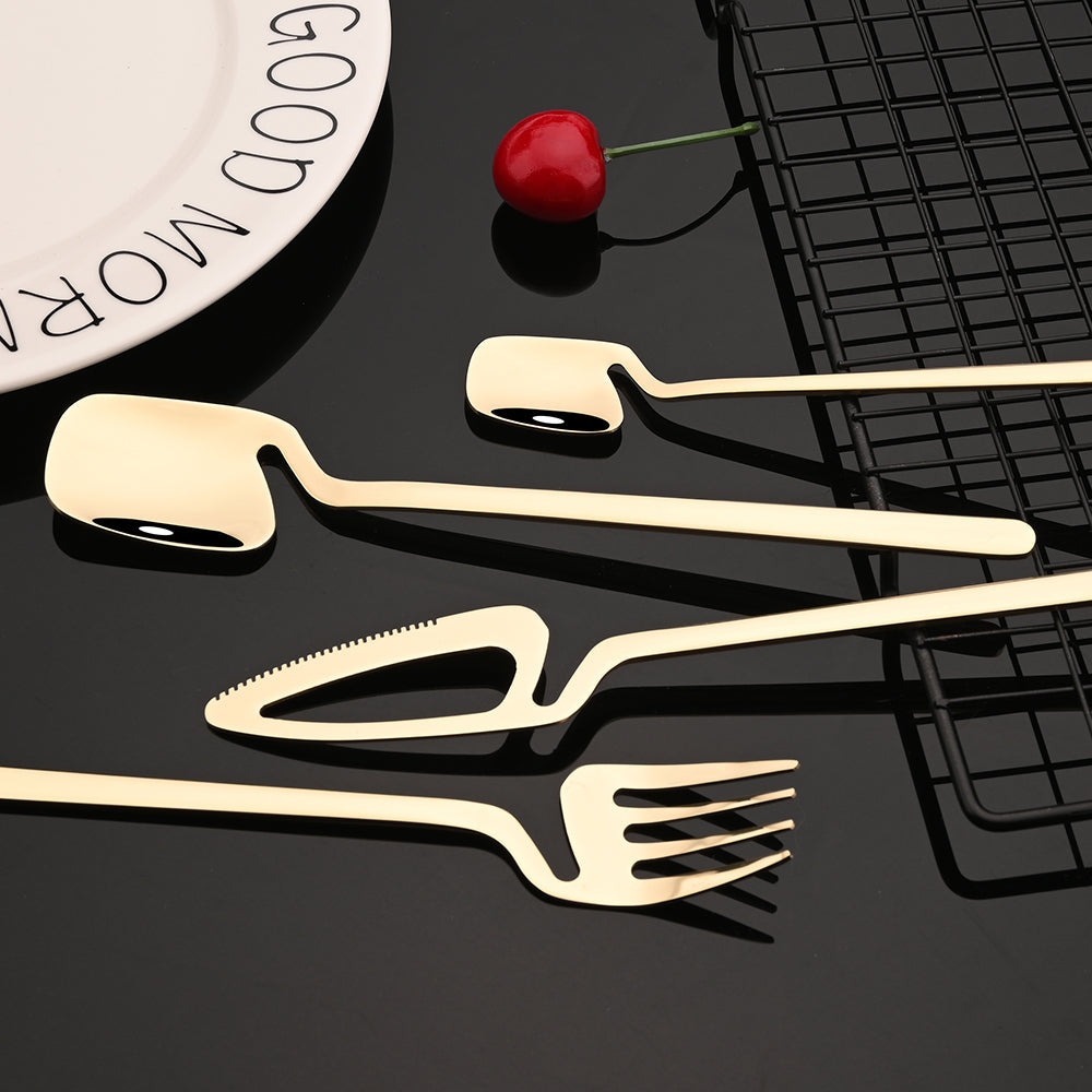 Colorful Flatware Cutlery Set Knife Fork Tea Spoon Dinner Tableware | Stornfield
