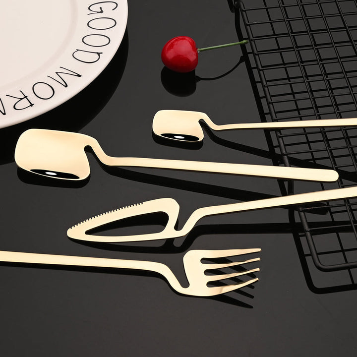 Colorful Flatware Cutlery Set Knife Fork Tea Spoon Dinner Tableware | Stornfield