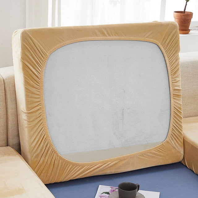 Colorful High Quality Seat Cushion Cover Thick Solid Sofa Slipcovers Furniture Protector | Stornfield