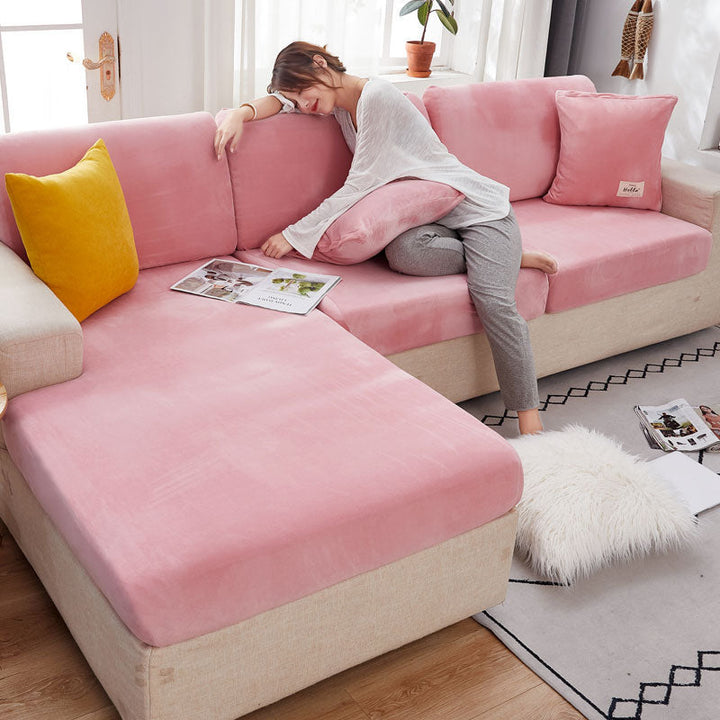 Colorful High Quality Seat Cushion Cover Thick Solid Sofa Slipcovers Furniture Protector | Stornfield