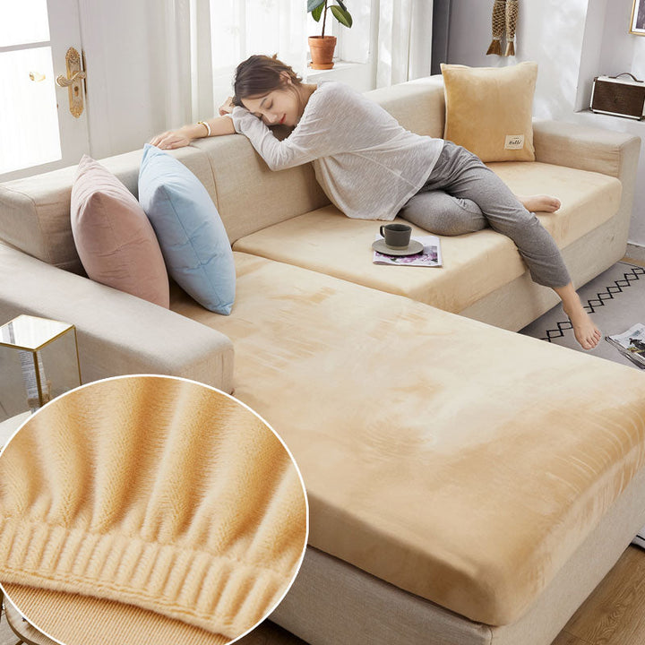 Colorful High Quality Seat Cushion Cover Thick Solid Sofa Slipcovers Furniture Protector | Stornfield