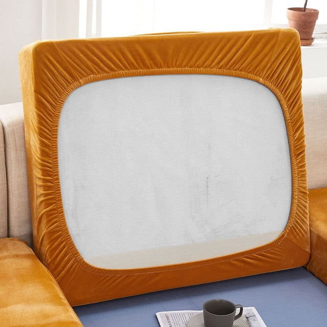 Colorful High Quality Seat Cushion Cover Thick Solid Sofa Slipcovers Furniture Protector | Stornfield