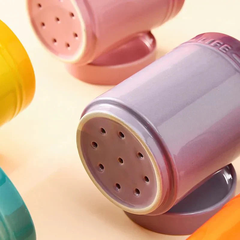 Stornfield | Organisateur d'ustensiles de cuisine coloré en céramique